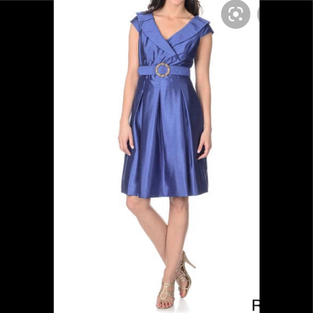 Tahari blue dress